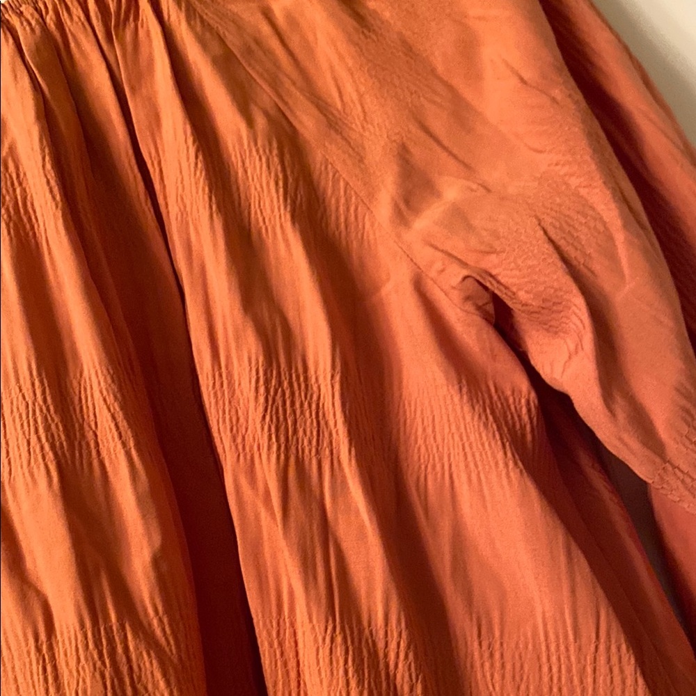 Orange Off-Shoulder Blouse - Picture 4 of 6